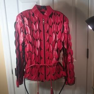 Frank Lyman Design Red and Black Blazer